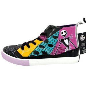 Disney The Nightmare Before Christmas Women Black Purple High-Top Sneakers Sz 11